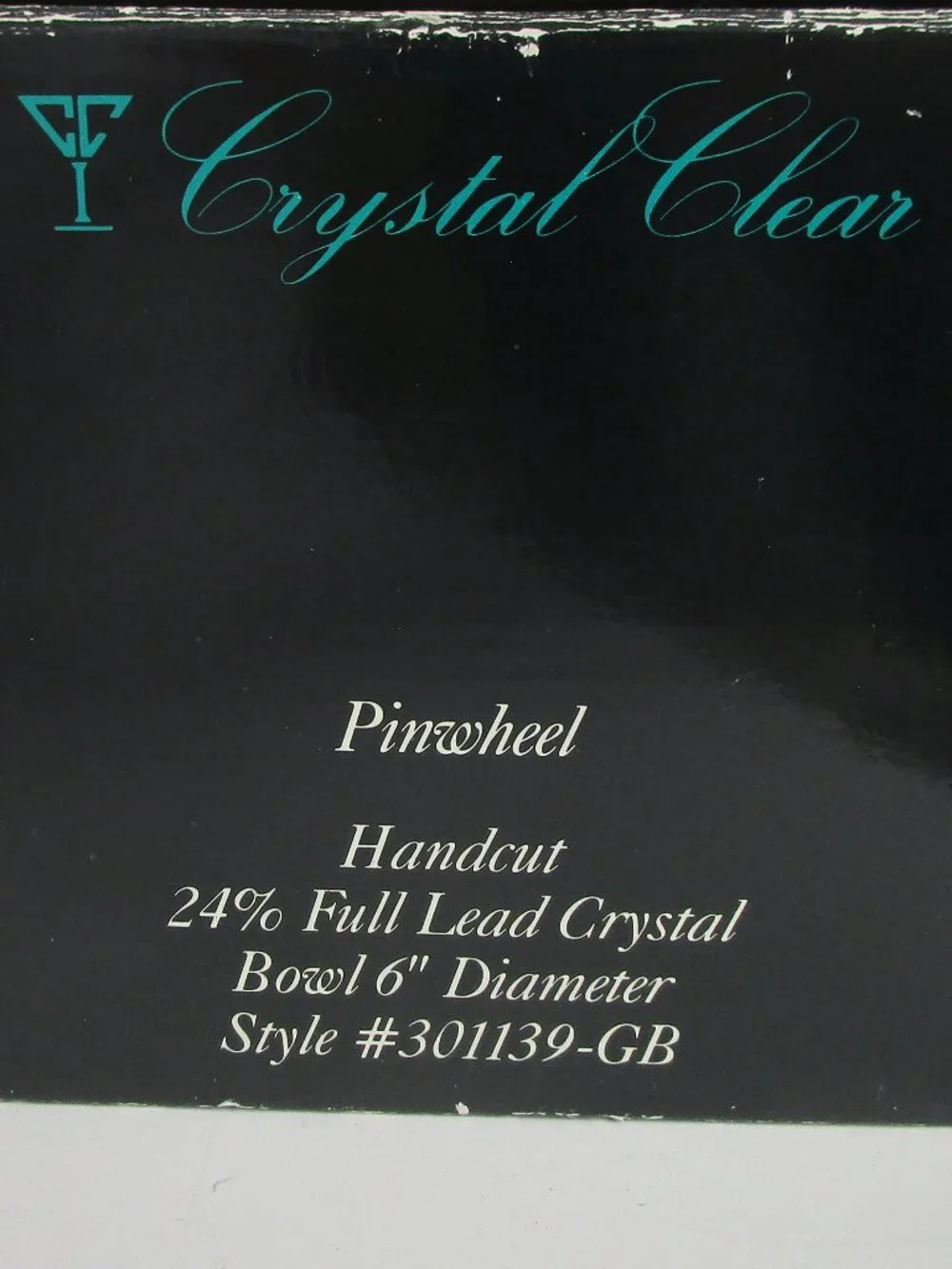 footed cut lead crystal bowl